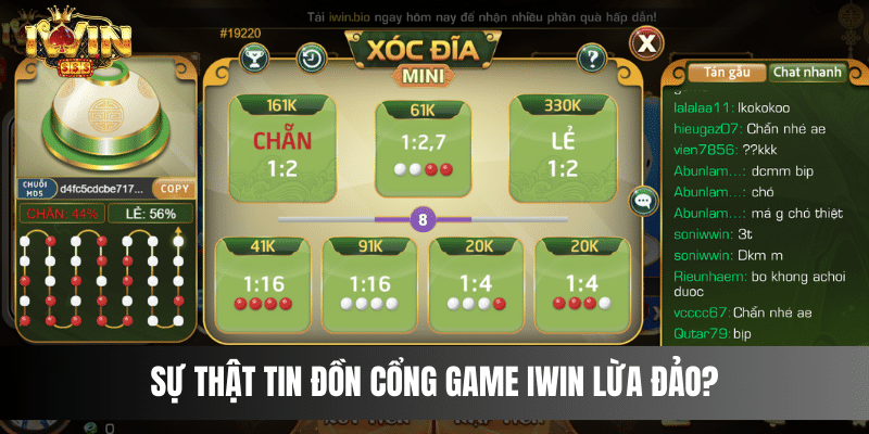 Sự Thật Tin Đồn cổng game IWIN Lừa Đảo Có Phải Sự Thật Không?